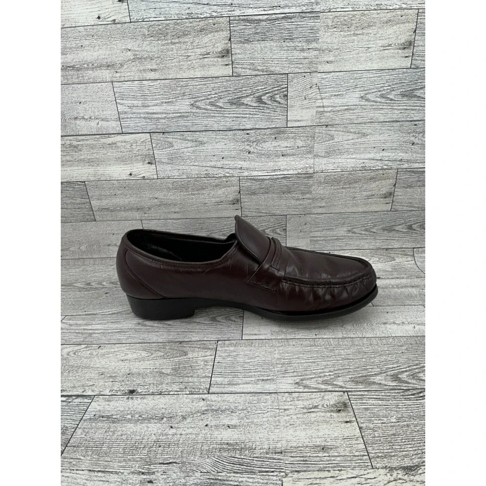 FLORSHEIM Mens Burgundy Leather Loafers Slip On Dress Shoes Size‎ 9 D Comfortech